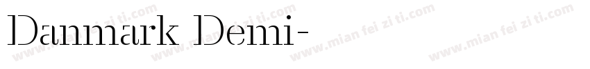 Danmark Demi字体转换